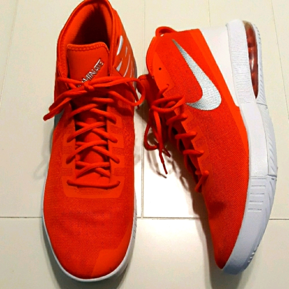 Nike Air Max Orange Basketball Sneakers